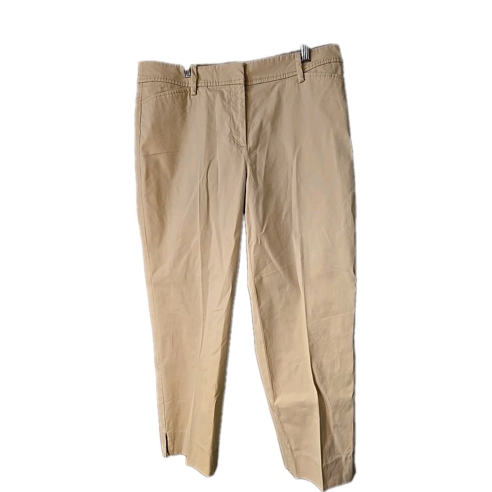 Talbots‎ Beige Chino Straight Leg Career Casual Work Dress Pants Womans Size 8